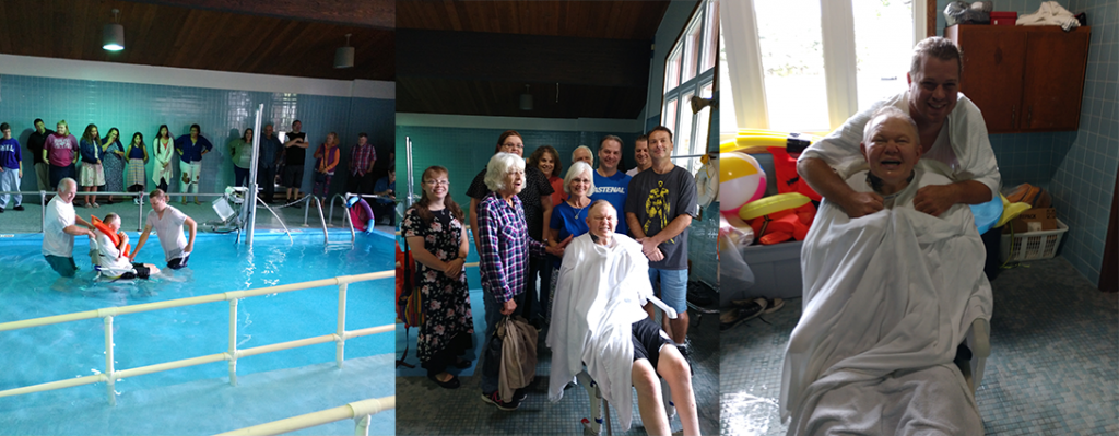 A baptism for an Echoing Hills Resident